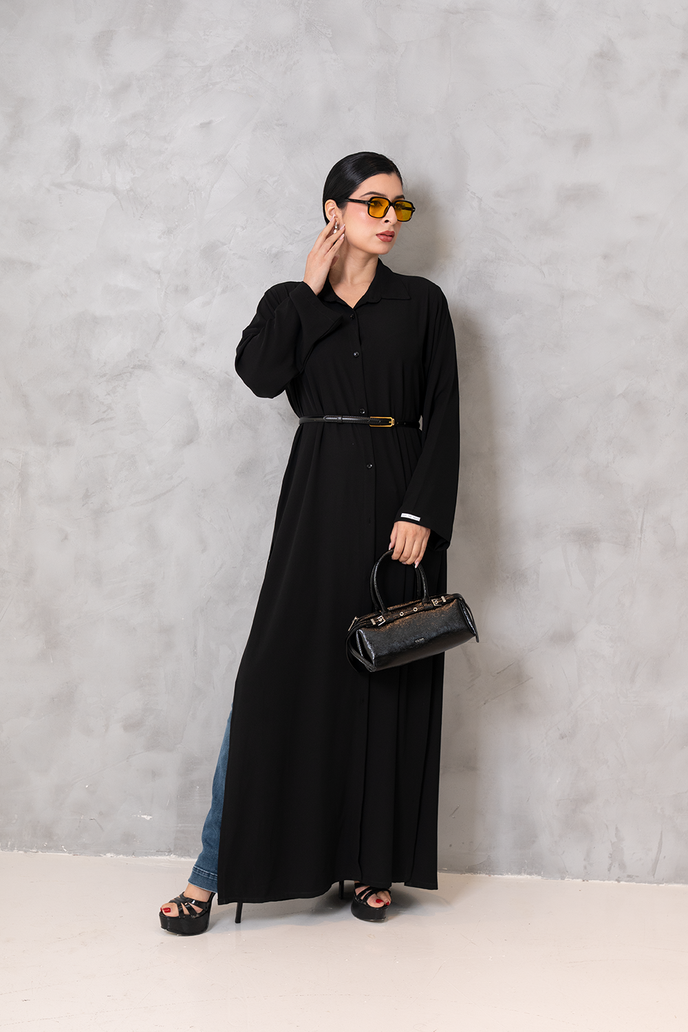 Black Longline Shirt