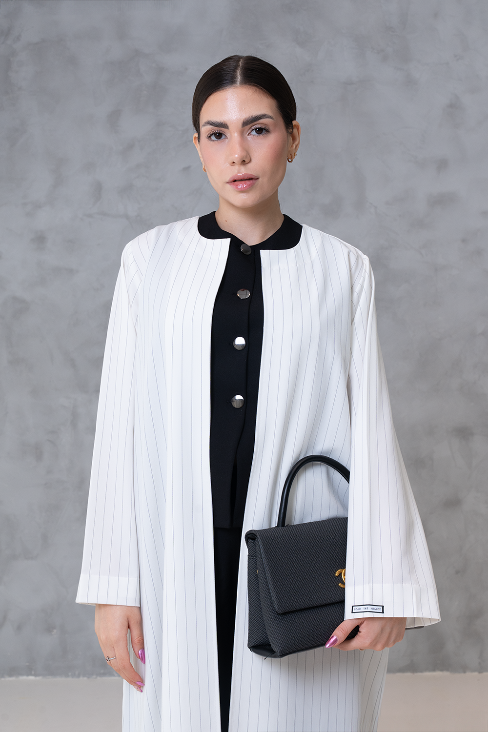 White Stripe Coat