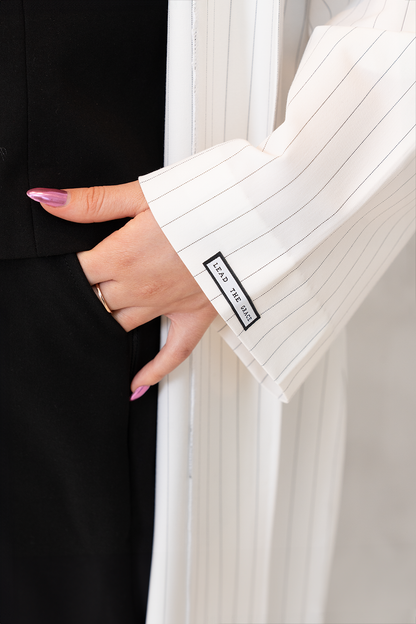 White Stripe Coat