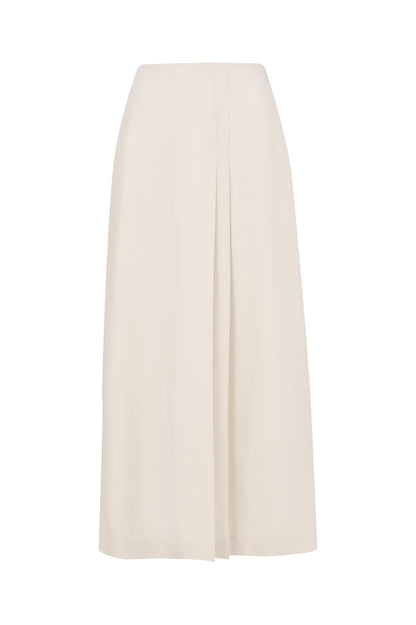 Cream Pleat Skirt